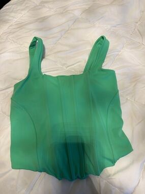 Express Mint Green Square-Neck Tank Top